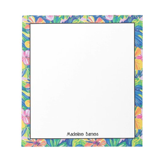 メモカラフル名門私立校風の帳 ノートパッド (正面)