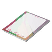 メモカラフル帳の水彩画先生 ノートパッド (回転)