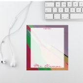 メモカラフル帳の水彩画先生 ノートパッド