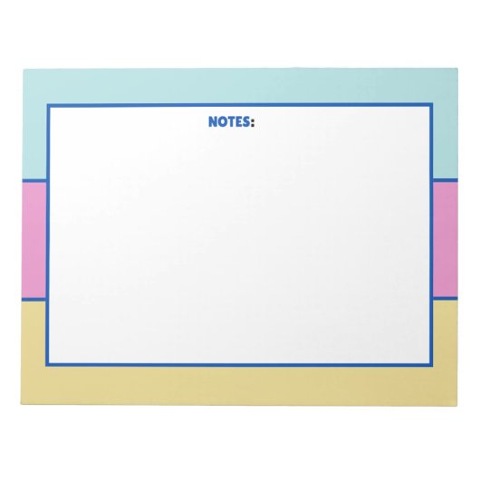 メモカラフル帳 ノートパッド (正面)