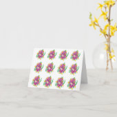 メモカードアジアリリー カード (黄色い花)