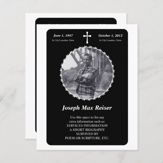 メモカードエレガントクロス (正面/裏面)