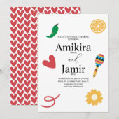 メモダンキシカン結婚コ 招待状 (正面/裏面)