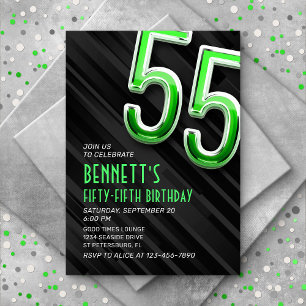メモダンンス55番目の誕生日招待状 招待状