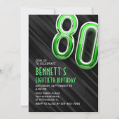 メモダンンス80番目の誕生日招待状 招待状 (正面)