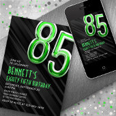 メモダンンス85番目の誕生日招待状 招待状