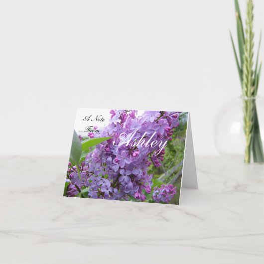 メモパーソナライズされたカード ノートカード (正面)