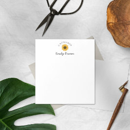 メモパーソナライズされたパッドからメモをヒマワリ ノートパッド