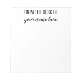 メモパーソナライズされた帳のデスクから ノートパッド