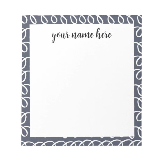 メモパーソナライズされた帳の落書き ノートパッド (正面)