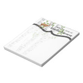 メモパーソナライズされた帳ディアドードバックウッドランドハンチン ノートパッド (回転)