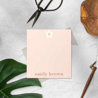 メモパーソナライズされた帳レトロデイジーカスタムメモ帳 ノートパッド