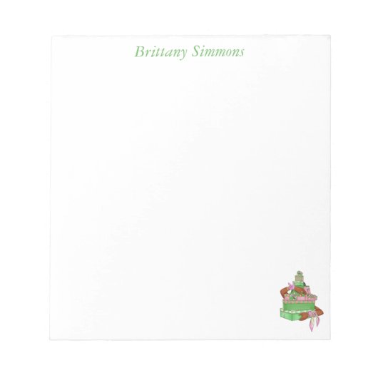 メモパーソナライズされた帳 ノートパッド (正面)