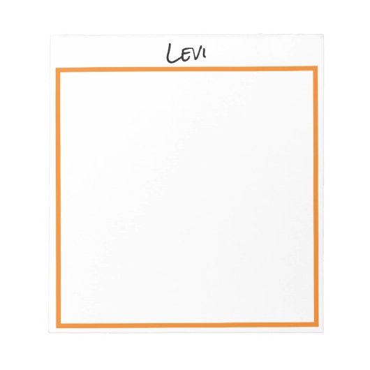 メモパーソナライズされた帳 ノートパッド (正面)