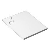 メモパーソナライズされた帳 ノートパッド (アングル)