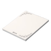 メモパーソナライズされた帳YOUR TEXT - Name Gift for Her ノートパッド (回転)