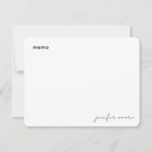 メモミニマルシンプルプランナー ノートカード (正面)