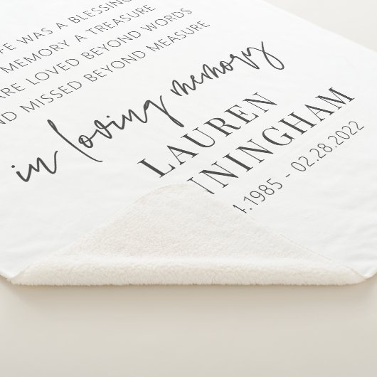 メモモダンリアエレガントルシック シェルパブランケット (3/4)