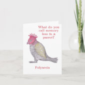 メモリおもしろいーの損失誕生日またはリタイアカード カード (正面)