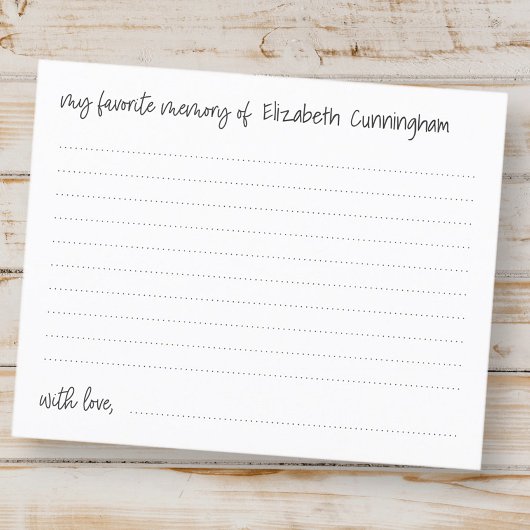 メモリお気に入りのーの葬儀モダン出席カード