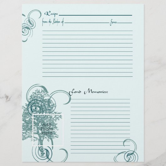 メモリとレシピページ チラシ (正面)