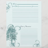 メモリとレシピページ チラシ (裏面)