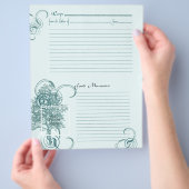 メモリとレシピページ チラシ (手)