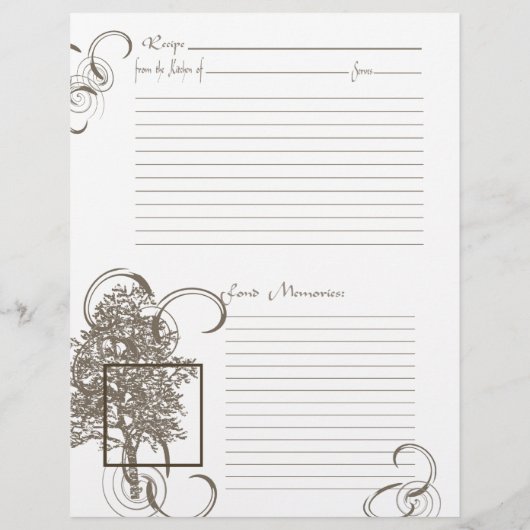 メモリとレシピページ チラシ (裏面)