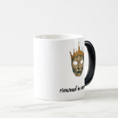 メモリにクラウン – ジオメトリックマ王室のスク記念 モーフィングマグカップ (正面右)