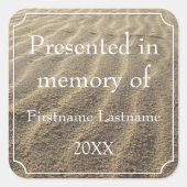 メモリに表示されるテンプレートスクエアステッカー スクエアシール (正面)