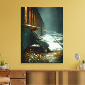 メモリの最後のステーション キャンバスプリント (インサイチュ (リビング))