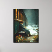 メモリの最後のステーション キャンバスプリント (正面)