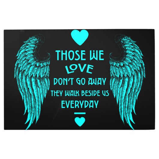 メモリの死別と損失の写真プリントカードWo メタルプリント (正面)