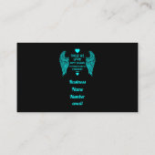 メモリの死別と損失の写真プリントカードWo 名刺 (裏面)