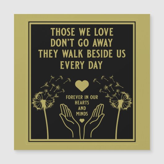 メモリの死別と損失写真プリント (正面)