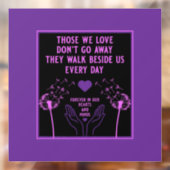 メモリの死別と損失写真プリント ウィンドウサイン (シート2)