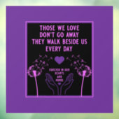 メモリの死別と損失写真プリント ウィンドウサイン (シート3)