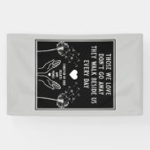 メモリの死別と損失写真プリント 横断幕 (横)