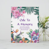 メモリの詩の紙にコードをパーソナライズされた追加 (スタンド正面)