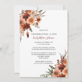 メモリアルお祝いオブライフテラコッタ招待状 招待状 (正面)