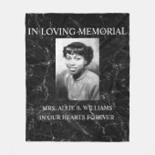 メモリアルのカスタマイズ フリースブランケット (正面)