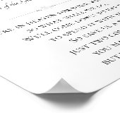 メモリアルの名前が付いた予約結婚椅子 ポスター (角)