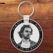 メモリアルはいつも私の心のエレガント写真 キーホルダー (正面)