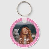 メモリアルはいつも私の心のエレガント写真 キーホルダー (正面)