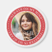 メモリアルはいつも私の心のエレガント写真 マグネット (正面)