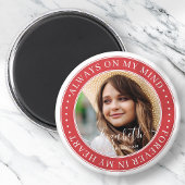 メモリアルはいつも私の心のエレガント写真 マグネット