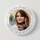 メモリアルはいつも私の心のエレガント写真 缶バッジ (正面)