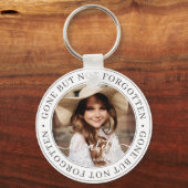 メモリアルは消えた忘れがシックな写真でエレガントはない キーホルダー (正面)