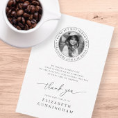 メモリアルは消えた忘れがシックな写真でエレガントはない サンキューカード