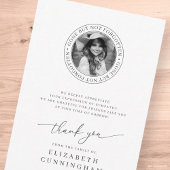 メモリアルは消えた忘れがシックな写真でエレガントはない サンキューカード